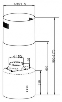 Вытяжка Maunfeld Lee Light (Isla) 35 black