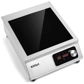 Плита Отдельностоящая Kitfort КТ-143 серебристый/черный