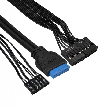 Компьютерный корпус Miditower ExeGate XP-340U-XP500 (ATX, XP500 с вент. 12см, 1*USB+2*USB3.0, аудио)