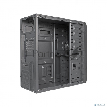 Компьютерный корпус Miditower ExeGate XP-401 Black, ATX, <XP500, Black,120mm>, 2*USB, Audio