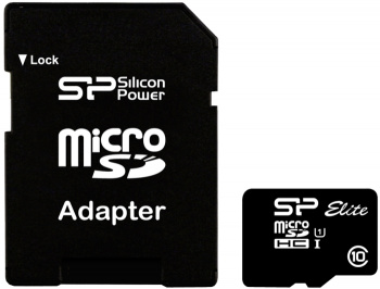 Карта памяти Silicon power Elite micro SDHC 32 Gb+адаптер Class 10  UHS-I
