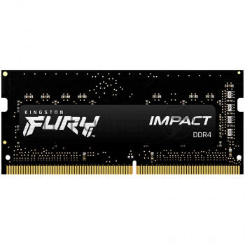 Оперативная память Kingston Fury Impact, DDR4, 16GB (1x16GB), 3200MHz, CL20, SO-DIMM