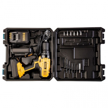 Дрель-шуруповерт DENZEL CDL-IB-18-02 Li-Ion 18 В 15 Ач 2 акк (26113)