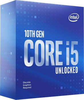 Процессор INTEL Core i5 10600KF, LGA 1200, BOX (без кулера) (bx8070110600kf s rh6s)