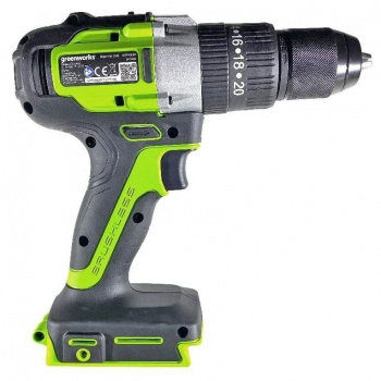 Дрель GreenWorks GD24DD60K2 c 1хАКБ 2 Ач и ЗУ (3704107UA)
