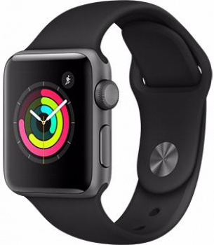 Смарт часы Apple Watch S3 38mm Серый/черный