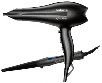 Прибор для укладки фен+ выпрямитель Polaris PHD 2477ACi (фен + щипцы)