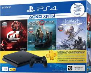 Игровая консоль Sony PlayStation 4 1TB Slim +Detroit+Одни из нас+HZD