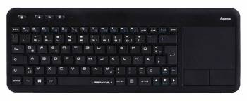 Клавиатура беспроводная Hama R1173091 slim Multimedia Чёрный