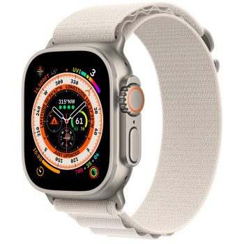 Смарт часы Apple Watch Ultra 49mm Starlight Alpine Loop (S)