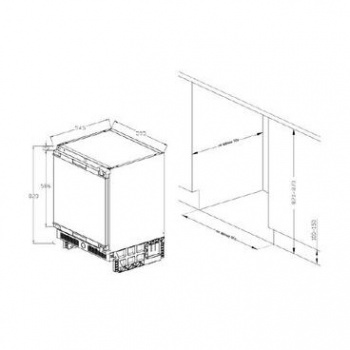 Встраиваемый холодильник Graude FK 80.1
