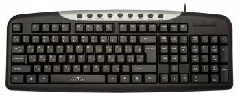 Клавиатура проводная Oklick 370M USB Multimedia Чёрный