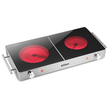 Плита Отдельностоящая Kitfort КТ-150 серебристый