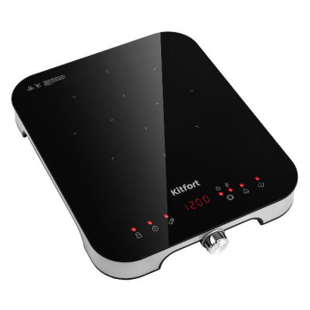 Плита Отдельностоящая Kitfort КТ-148 черный/серебристый