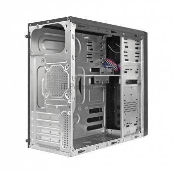 Компьютерный корпус Minitower ExeGate MA-373X Black, mATX <UN400, 120mm> 2*USB, Audio