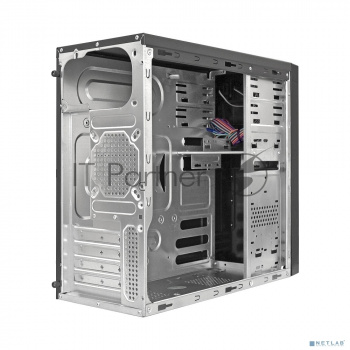 Компьютерный корпус Minitower ExeGate MA-373X Black, mATX <UN500, 120mm> 2*USB, Audio