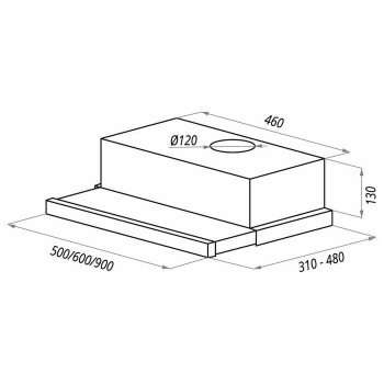 Вытяжка Maunfeld VSH 60 черный