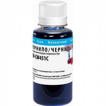 Чернила ColorWay Canon CLI-451 100мл Cyan CW451C