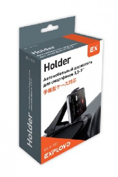 Держатель для моб. устройств EXPLOYD EX-H-717 4" - 6" прищепка чёрный Classic
