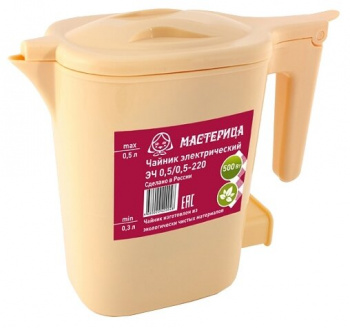 Чайник электрический Мастерица ЭЧ 0,5/0,5-220 бежевый
