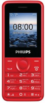 Мобильный телефон Philips E106 Xenium Красный