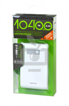 Внешний аккумулятор Partner 10400mAh