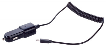 Зарядное устройство от прикуривателя 12-24в Partner 028251 microUSB 1A