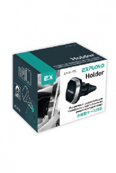 Держатель для моб. устройств EXPLOYD EX-H-725 4" - 6" магнит чёрный Classic