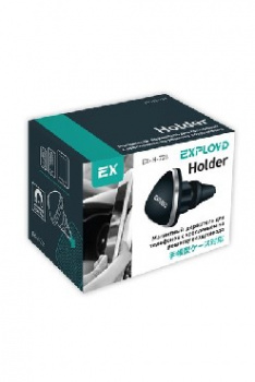 Держатель для моб. устройств EXPLOYD EX-H-726 4" - 6" магнит чёрный Classic