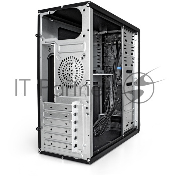Корпус Miditower ExeGate CP-603UB-UNS400 (ATX, БП UNS400 с вент. 12см, 2*USB, аудио, черный)