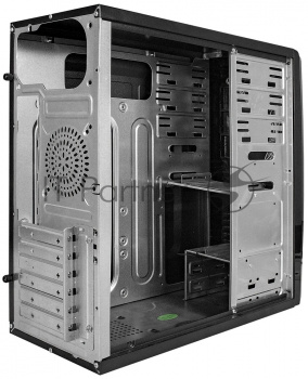 Корпус Miditower ExeGate CP-604-UNS400 (ATX, БП UNS400 с вент. 12см, 2*USB, аудио, черный)