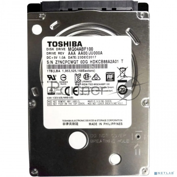 Жесткий диск Toshiba 1Tb 5400rpm MQ04ABF100 128Mb 2.5" SATA-III