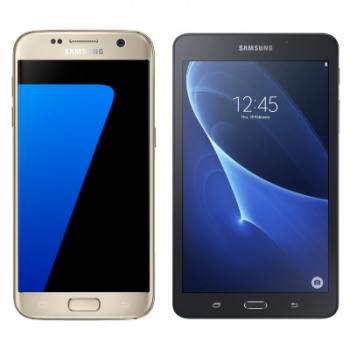 Смартфон Samsung  SM-G930 Galaxy S7+ планшет  SM-T280 Золотой
