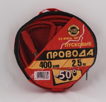 Кабель для Авто KS-AUTO (KS-500A-50) Пусковые провода, 3 метра, -50°С, 500АМР, сумка