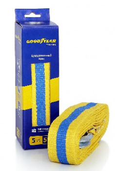 Трос буксировочный и стяжки грузов GOODYEAR GY004001 5 тонн Трос буксировочный