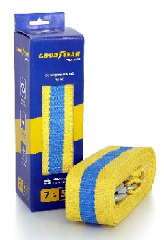 Трос буксировочный и стяжки грузов GOODYEAR GY004002 7 тонн Трос буксировочный
