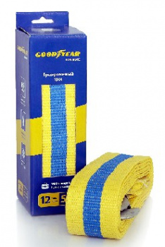 Трос буксировочный и стяжки грузов GOODYEAR GY004004 12 тонн Трос буксировочный