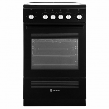 Плита Отдельностоящая De Luxe 506004.13эс-021 черный матовый