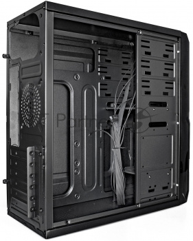 Корпус Miditower ExeGate XP-329S-UNS350 (ATX, БП UNS350 с вент. 12см, 2*USB, аудио, черный)