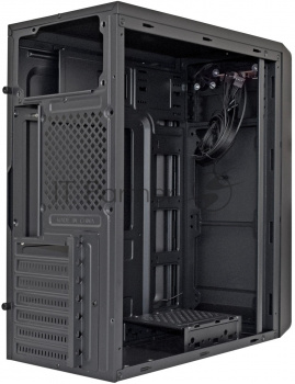 Корпус Miditower ExeGate XP-332-UNS450 (ATX, БП UNS450 с вент. 12см, 2*USB, аудио, черный)