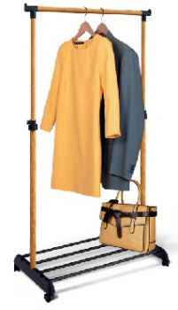 Вешалка напольная SHEFFILTON Вешалка CH-4345 пластик/металл черный/темный орех