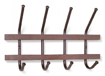 Вешалка настенная SHEFFILTON Вешалка SHT-WH11 темный орех/медный металлик