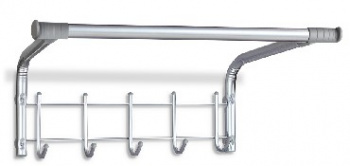 Вешалка настенная SHEFFILTON Вешалка SHT-WH6 хром лак/серый