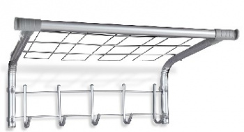 Вешалка настенная SHEFFILTON Вешалка SHT-WH7 хром лак/серый