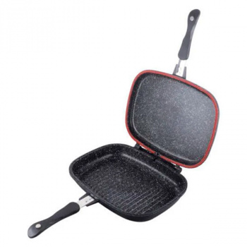 Сковорода Berlinger Haus BH-6581 Granit Diamond Line гриль, двойная