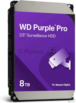 Жесткий диск HDD Western Digital Surveillance Purple Pro8TB 7200rpm SATA-III 256Mb 3.5"