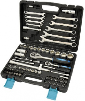 Набор инструментов AUTOVIRAZH (AV-212082) Набор инструмента 82 предм. 1/2" 1/4"DR, CRV