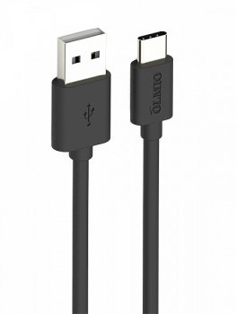Кабель OLMIO 038773 USB 2.0 - USB Type-C, 1м Чёрный