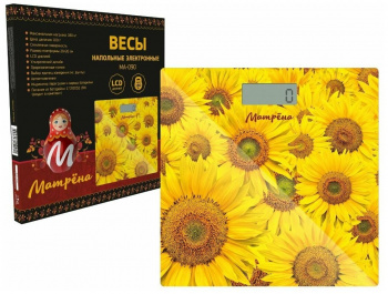 Весы напольные МАТРЁНА МА-090 Подсолнух