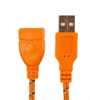 Кабель Partner USB 2.0  5м (А-А) удлинитель m/f Оранжевый